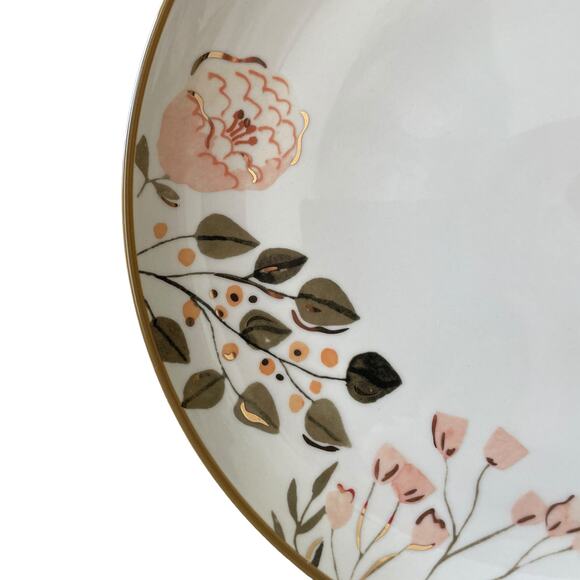 POTTER'S STUDIO Fall Pumpkin Floral 11in Ceramic Dinner Plates Set of 4 NEW - Picture 6 of 11